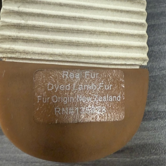 Sam Edelman Audrea Slide Sandals Women's Size 6 Lamb Fur Shoes Leopard Print - Picture 10 of 16